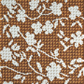 BISAZZA Mosaico FLOWER CORNER BROWN