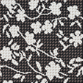 BISAZZA Mosaico FLOWER CORNER BLACK